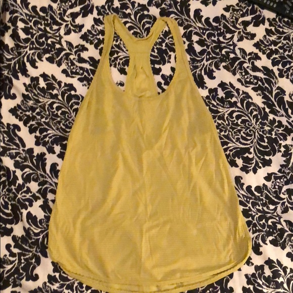 lululemon athletica Tops - Lululemon yellow racer back workout top